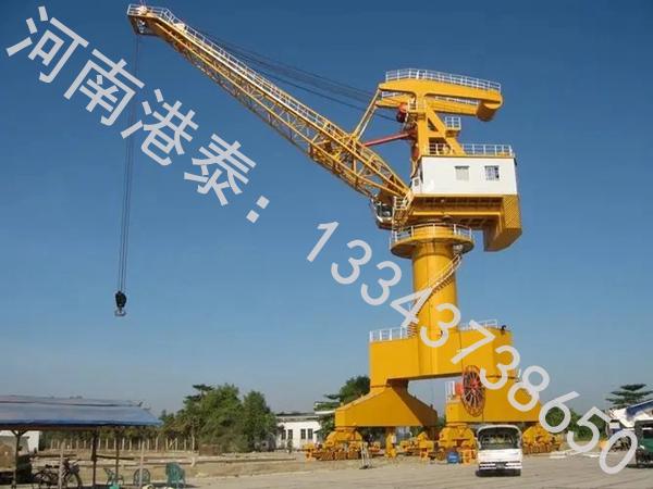 广西崇左固定式门座起重机厂家起重机齿条变幅 工作幅度大