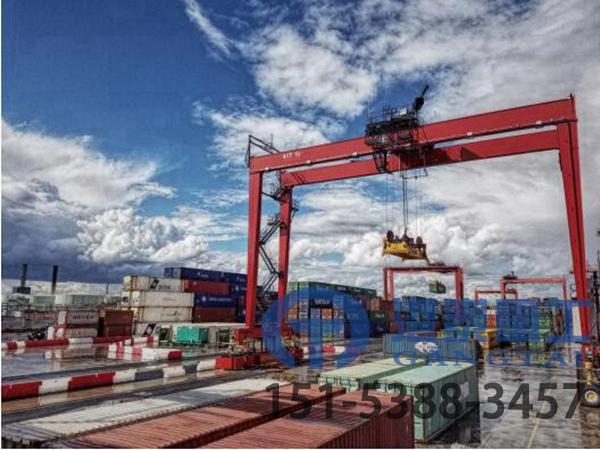 重庆轮胎式集装箱起重机厂家 多箱联吊破速限效率高