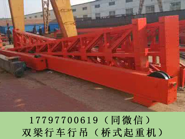云南曲靖20吨双梁行吊价格 10t电动葫芦厂家