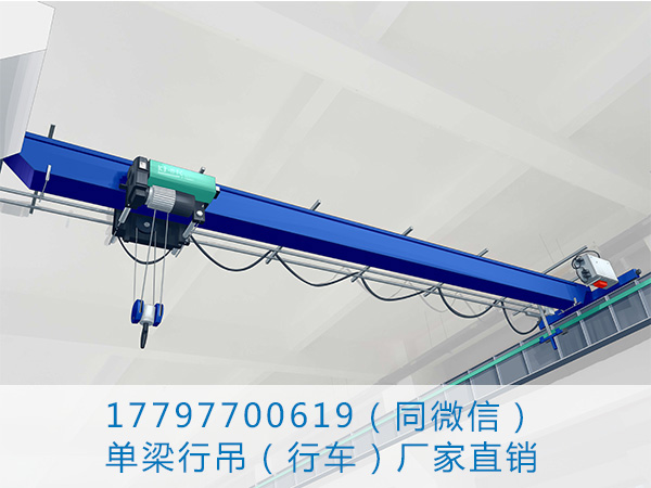 江苏扬州单梁行车行吊厂家低净空悬挂天车