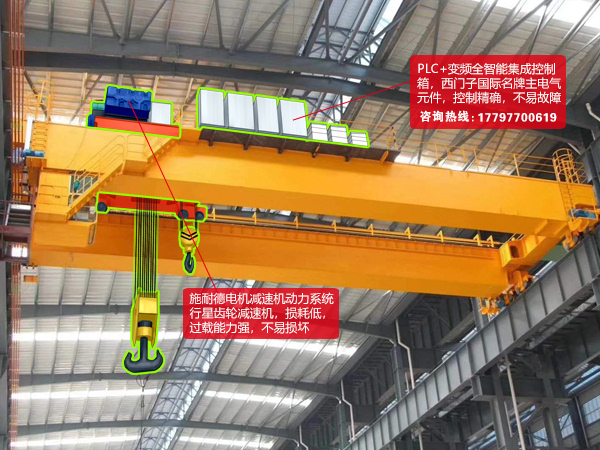 河南漯河双梁行吊生产厂家80吨轨道航吊