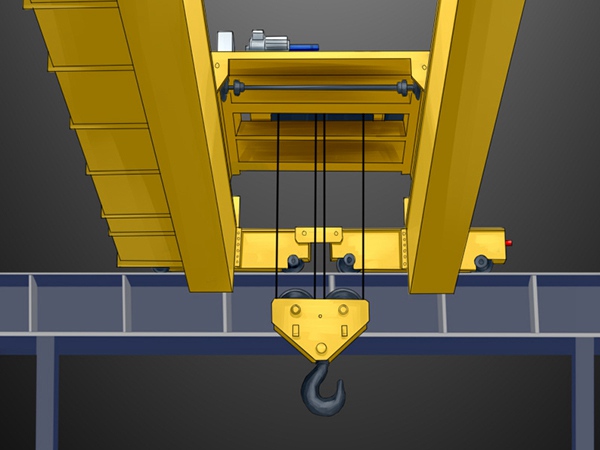 广东珠海双梁桥式起重机厂家起重机吊钩旋转的