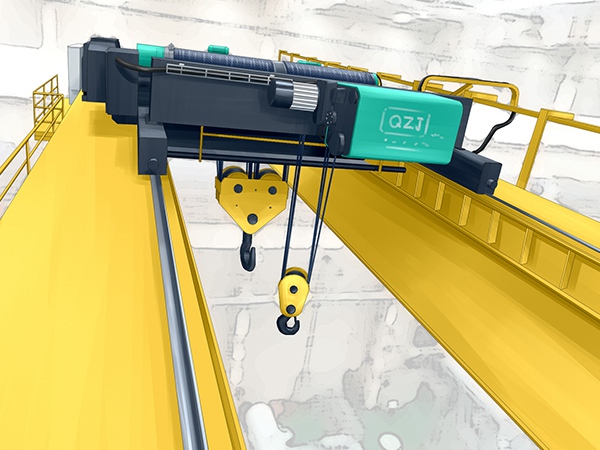 广东江门双梁桥式起重机厂家吊钩旋转的解决方